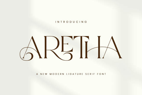 Aretha: A Modern Ligature Serif for Luxury Branding