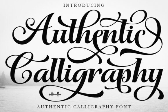 Authentic Calligraphy: Elegant Script Font for Timeless Designs
