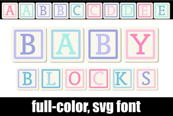 Baby Blocks: A Charming SVG Typeface for Timeless Designs