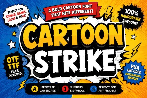 Cartoon Strike: Bold Action for Dynamic Designs