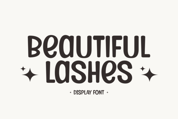 Create Charming Designs with Beautiful Lashes Font