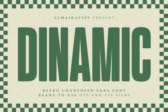 Dinamic: A Bold Retro Font for Modern Design