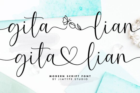 Discover Gita Lian Font: Elegant Script for Wedding Themes