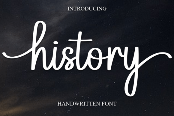 Discover the History Font: Elegant Handwritten Style