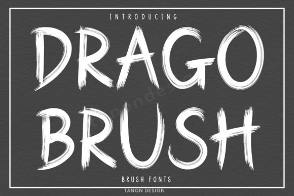 Drago Brush: A Font with Authentic Handwritten Style