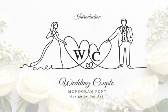 Elegant Wedding Couple Monogram for Timeless Designs
