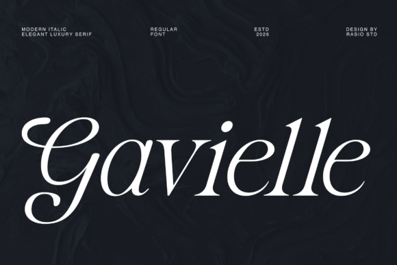 Gavielle: Poetic Fluidity for Elegant Branding