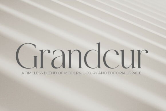 Grandeur: An Elegant Classic Serif for Timeless Design