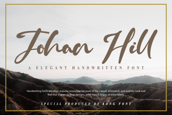 Johan Hill: A Playful Handwritten Font for Modern Design