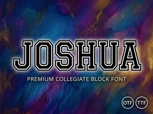Joshua: The Varsity Spirit Typeface