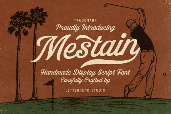 Mestain Script: A Handmade Display Font for Vintage Charm