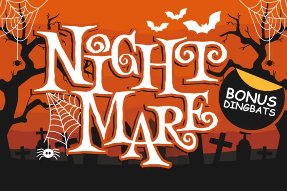 Night Mare: A Playful Horror Font Duo for Bold Designs
