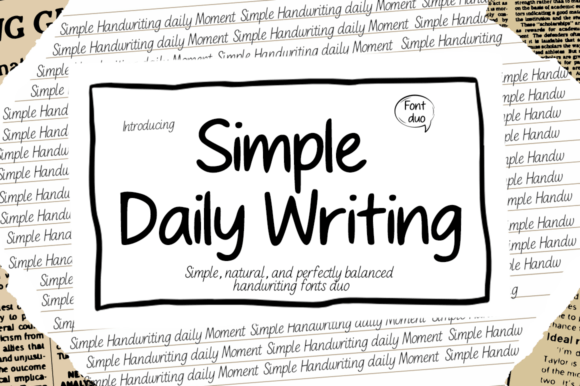 Simple Daily Writing: Your Go-To Font for Warmth and Style