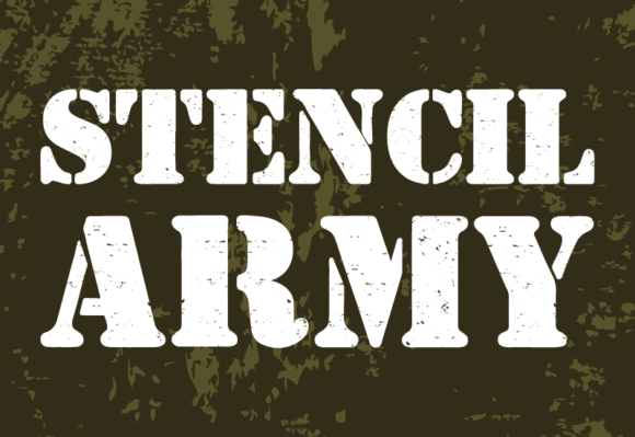 Stencil Army: A Bold Sans-Serif for Impactful Design