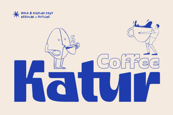 Unleash Bold Coffee Branding with Katur Coffee Font
