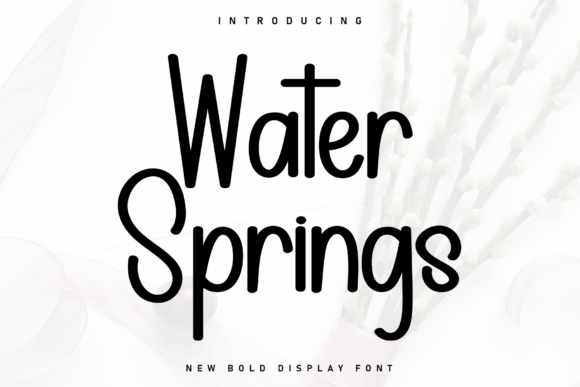 Water Springs: A Handwritten Font with Relaxed Elegance