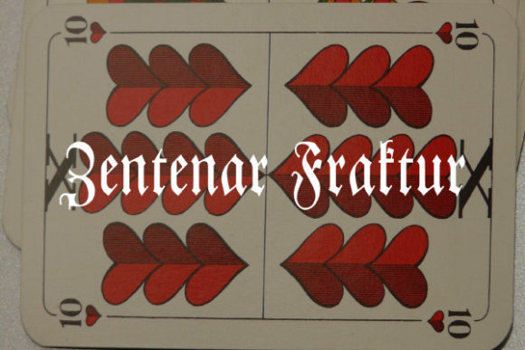 Zentenar Fraktur: A Bold Blackletter Typeface for Timeless Designs